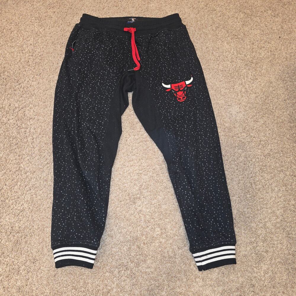 vintage UNK Chicago Bulls drawstring sweats with a speckled design sz M